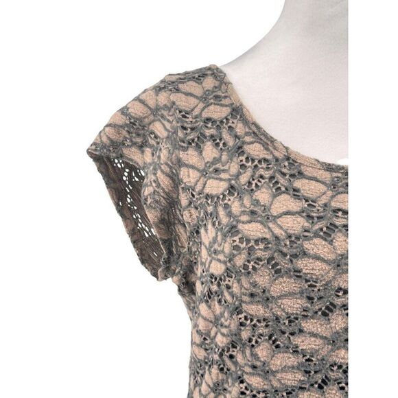 Anthropologie Deletta Lace Overlay Dress sz L EUC Romantic, Elegant, Date night - Picture 4 of 13